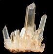 Tangerine Quartz Crystal Cluster - Madagascar #38951-4